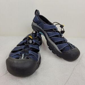 Keen Newport H2 women's water sport hiking sandals navy gray yellow gorpcore 9